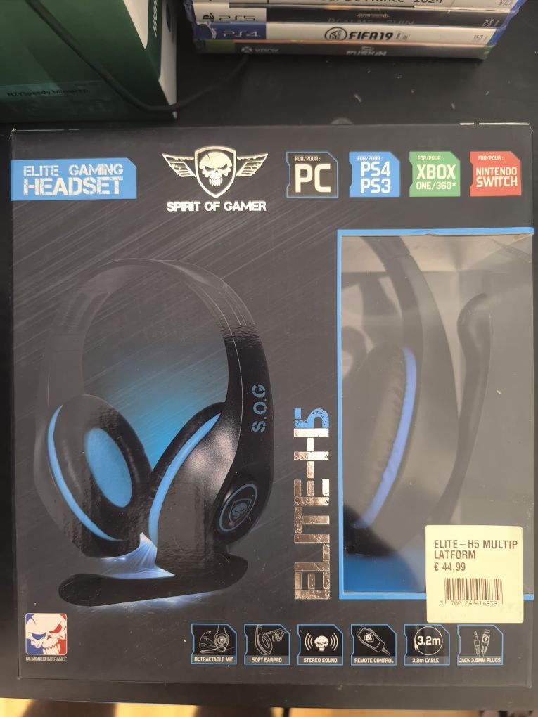 Auscultadores Gaming Spirit Of Gamer Elite H5 Selados