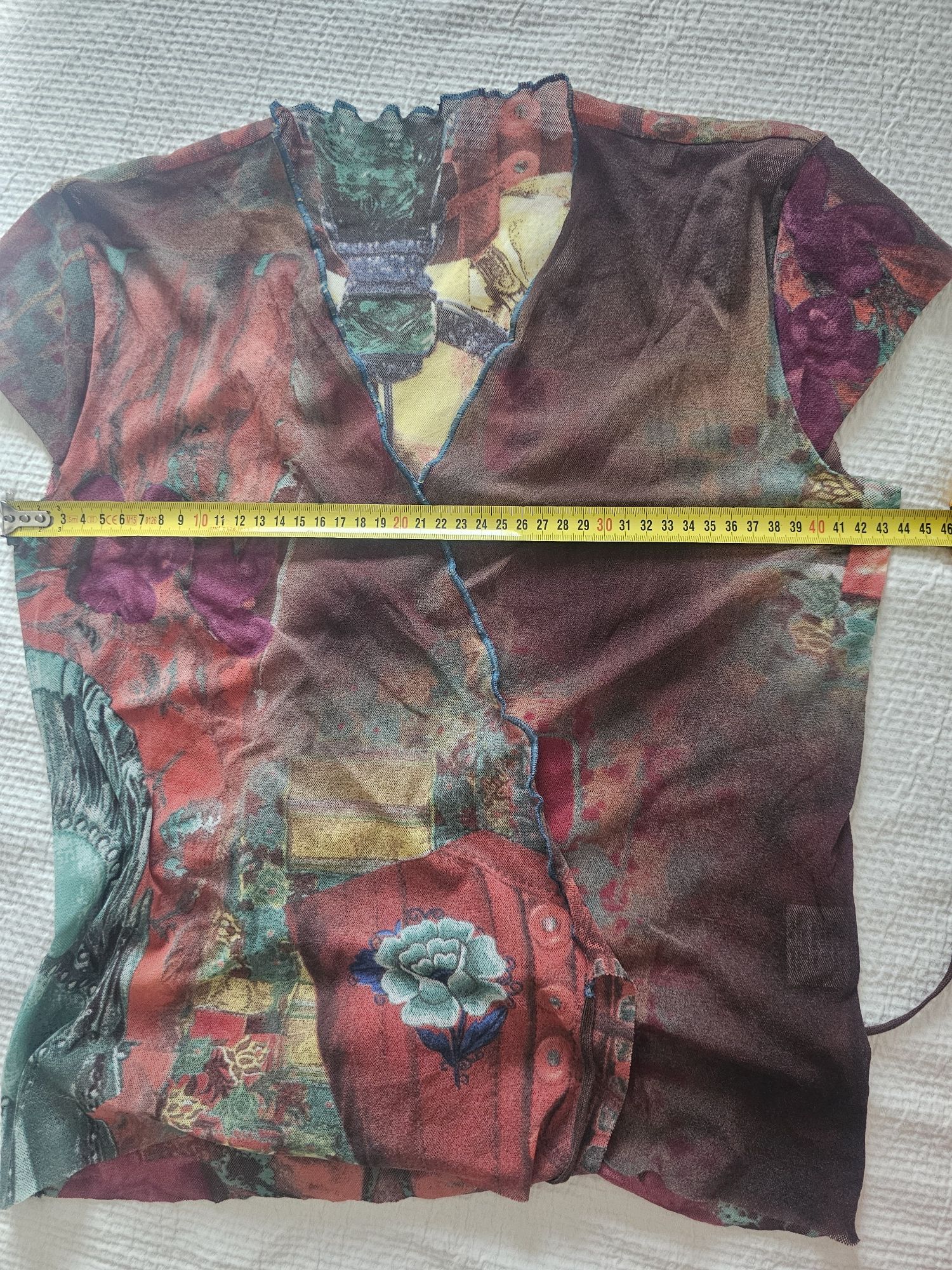 Blusa trespasse em bico