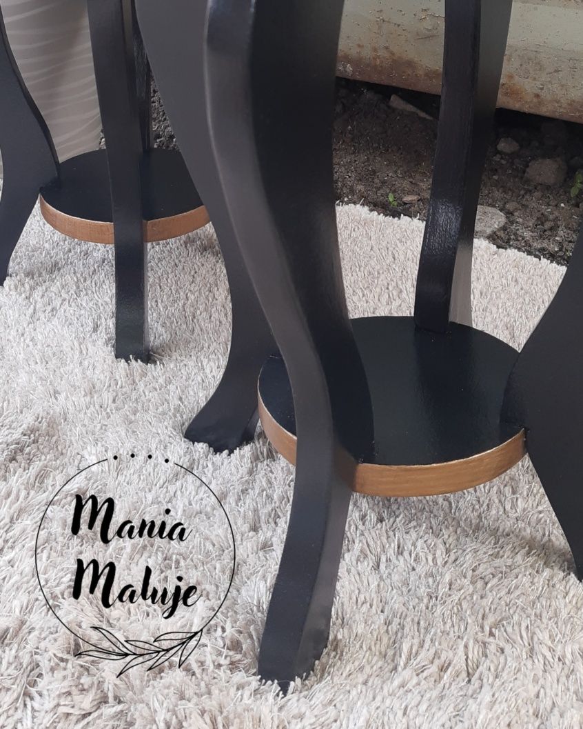 Taboret butelkowa zieleń taborety malowane