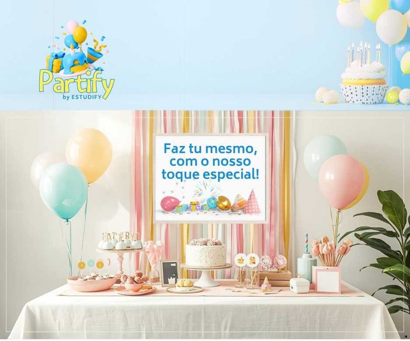 Decore a sua festa em casa –decoração personalizada e fácil de montar!