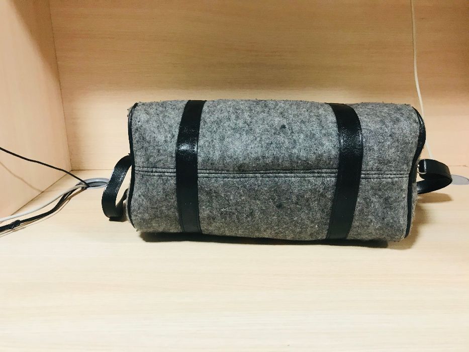 Torebka filcowa folkowa wzór łowicki filc boho vintage kuferek etno