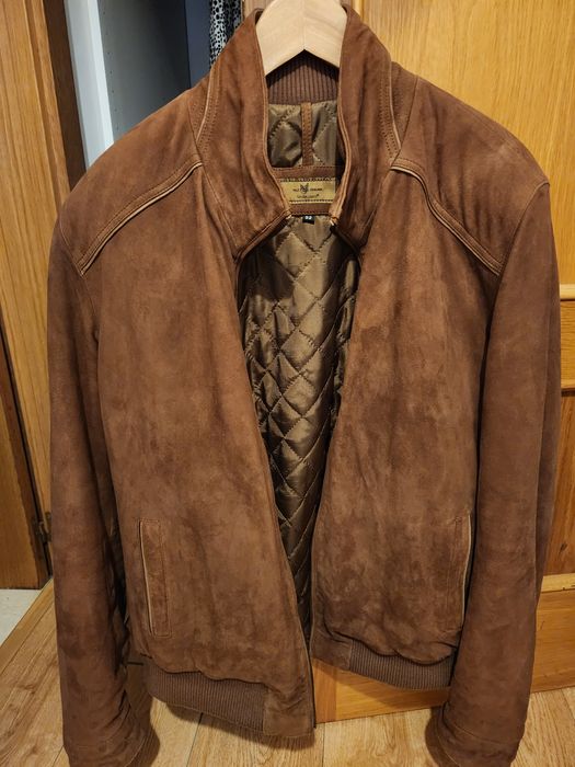 Casaco camurça pele genuína 52 L