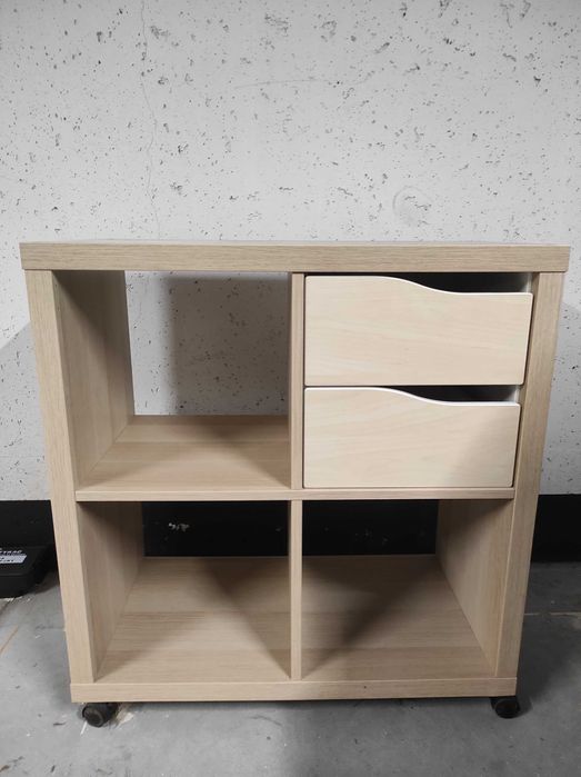 Ikea Kallax x4 + Dodatkowa szuflada+Koła