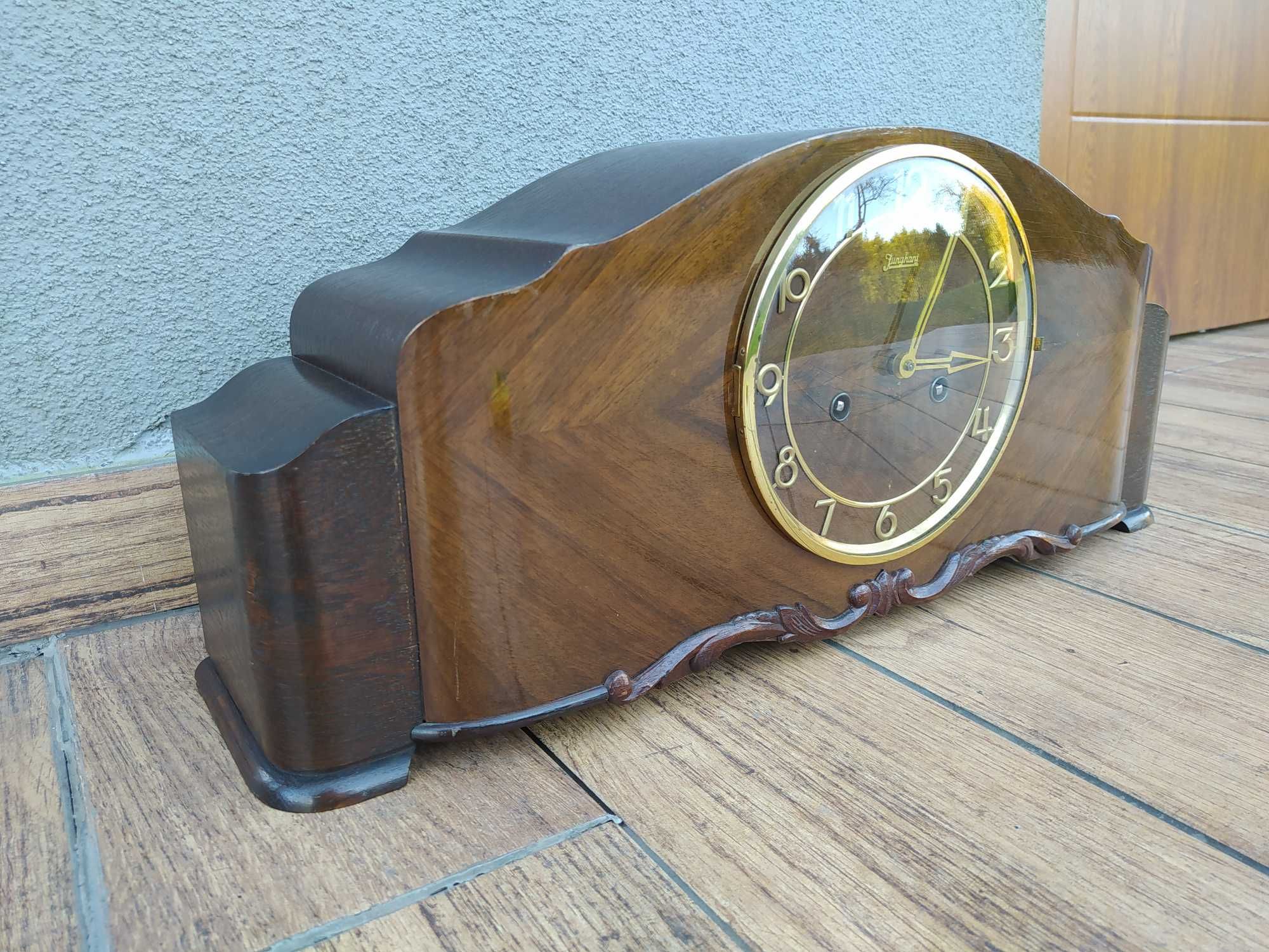 Zegar kominkowy Junghans art deco sygnowany