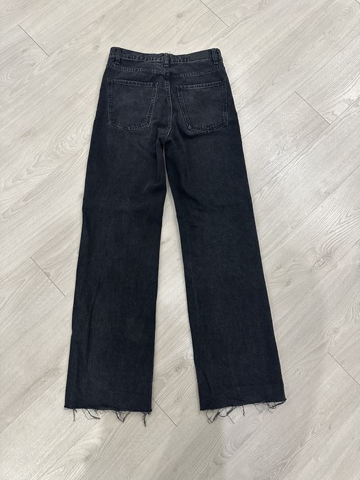 Джинси zara straight 36 38 сині сірі чорні