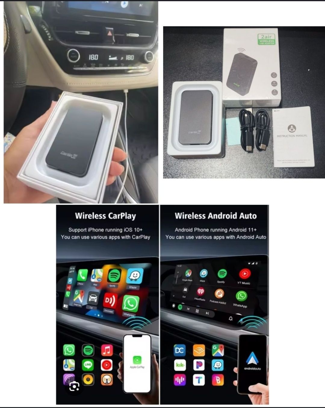 Бездротовий AndroidAuto, CarPlay, Carlinkit 5.0