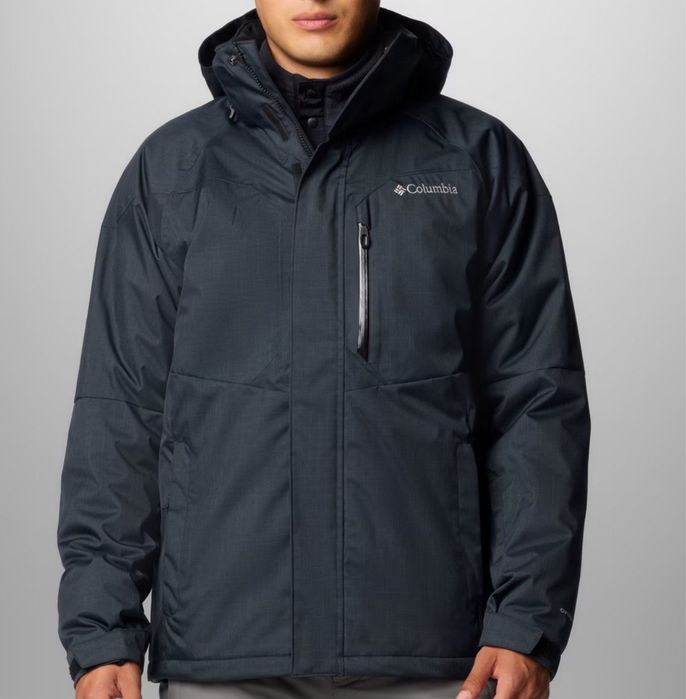 Чоловіча зимова темно синя куртка, бренд columbia