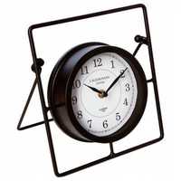 Zegar stojący stołowy czarny LOFT 21cm