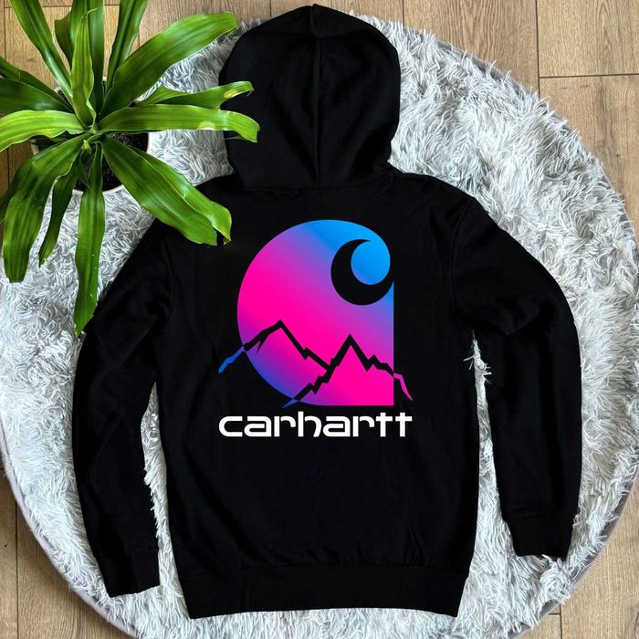 Skull / CARHARTT Кофта черная / XS S M L XL / Кархарт Худи Зипка