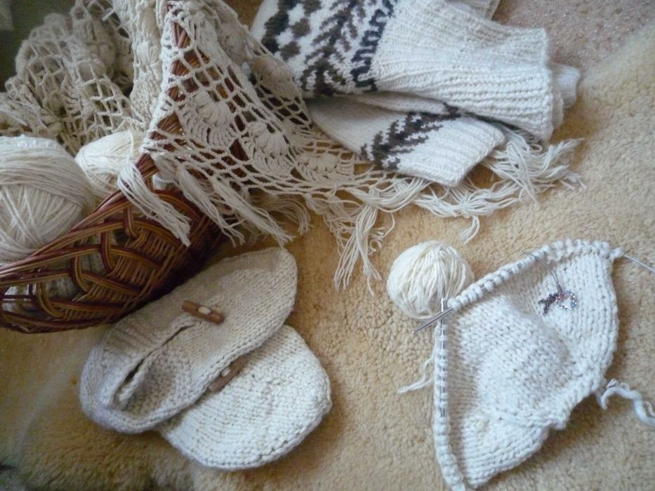 Handmade домашние тапочки следки носки шерстяные ручная работа большие