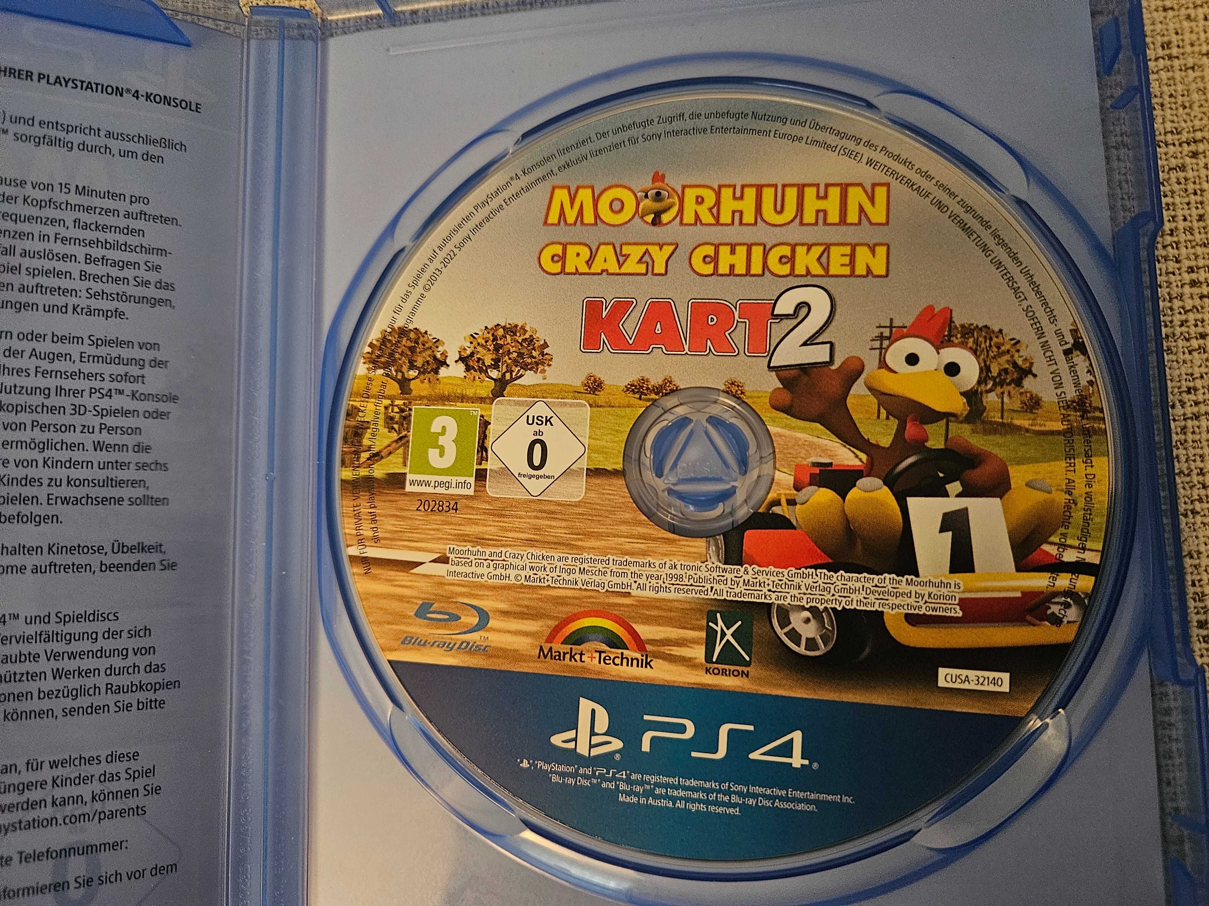 Crazy Chicken Kart 2 / moorhuhn kart 2 Gra PS4