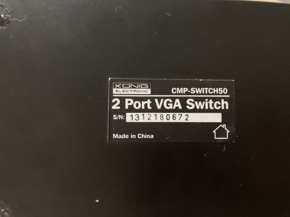 Switch przełącznik VGA kunig