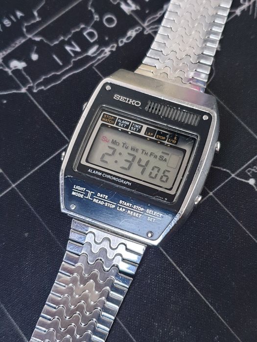 Lata 70te! Elektroniczny Seiko vintage  A158-503A