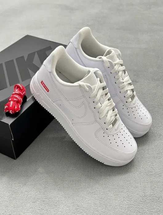 Buty meskie Nike Air Force 1 Low Supreme White R.36