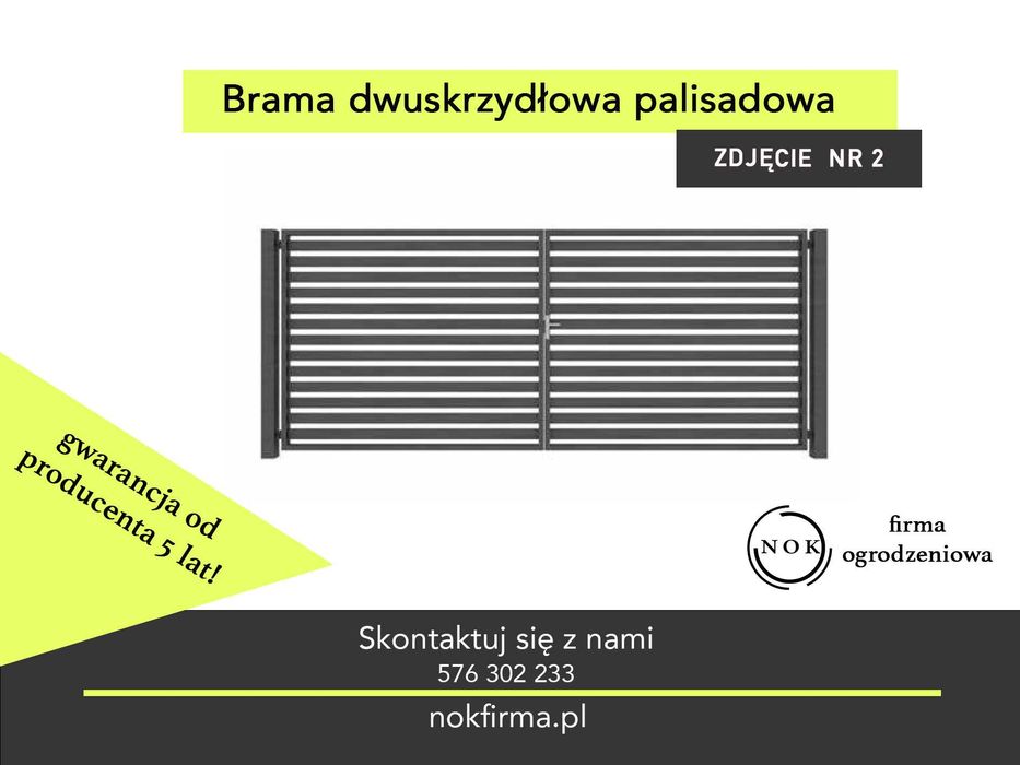 Producent bram ogrodzeniowych * Niskie ceny*Terminy 20 dni z dostawą