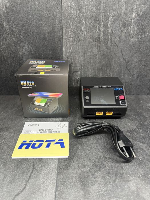 HOTA D6 Pro XT60 зарядка LiPo Li-ion  дронів ToolkitRC M6DAC SkyRC FPV