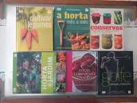 Livros"CONSERVAS"Horta Jardim"GOLFE"Doces Compotas"Cultivar legumes"H