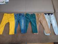 5 par spodni dla chłopca Slim Fit R.86, 4 H&M, 1 Reserved