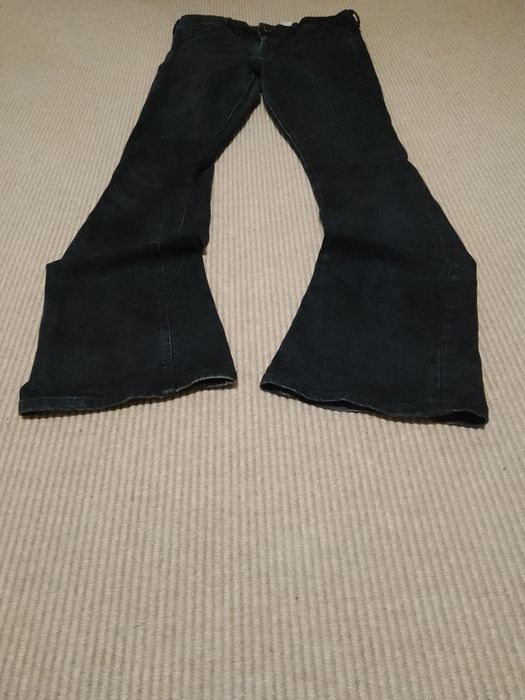 Чёрные джинсы клёш с низкой посадкой archive bootcut jeans type custom