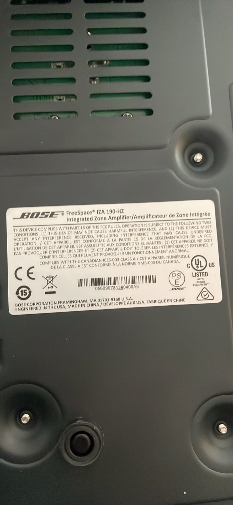 Bose Free Space 190hZ