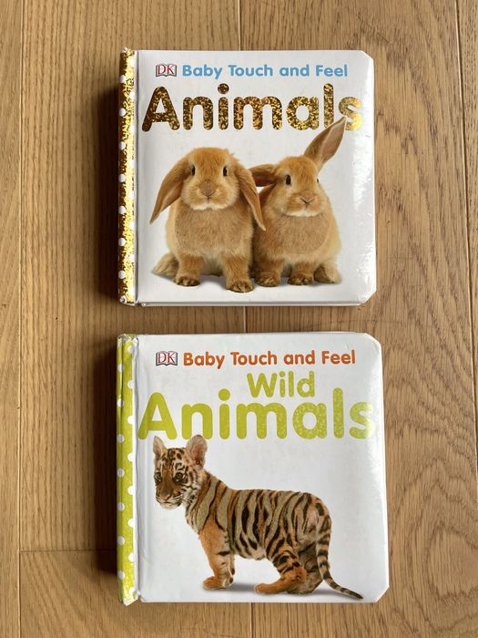Sensoryczne książeczki Baby Touch and Feel 2 szt. Wild Animals