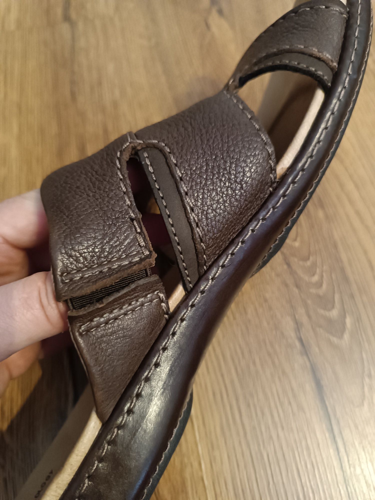 Шлепанцы Clarks,кожа,р.44,