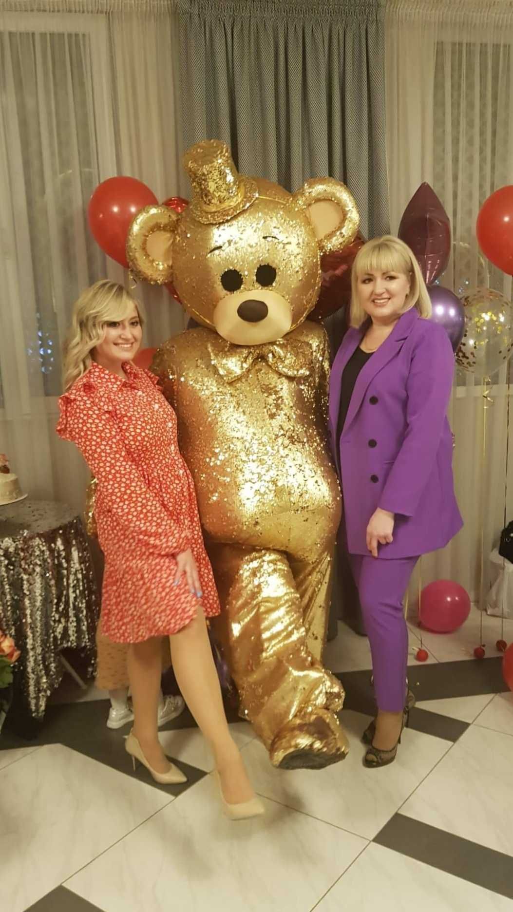 поздравление на праздник, стриптиз, аниматоры, мишка, доставка цветов