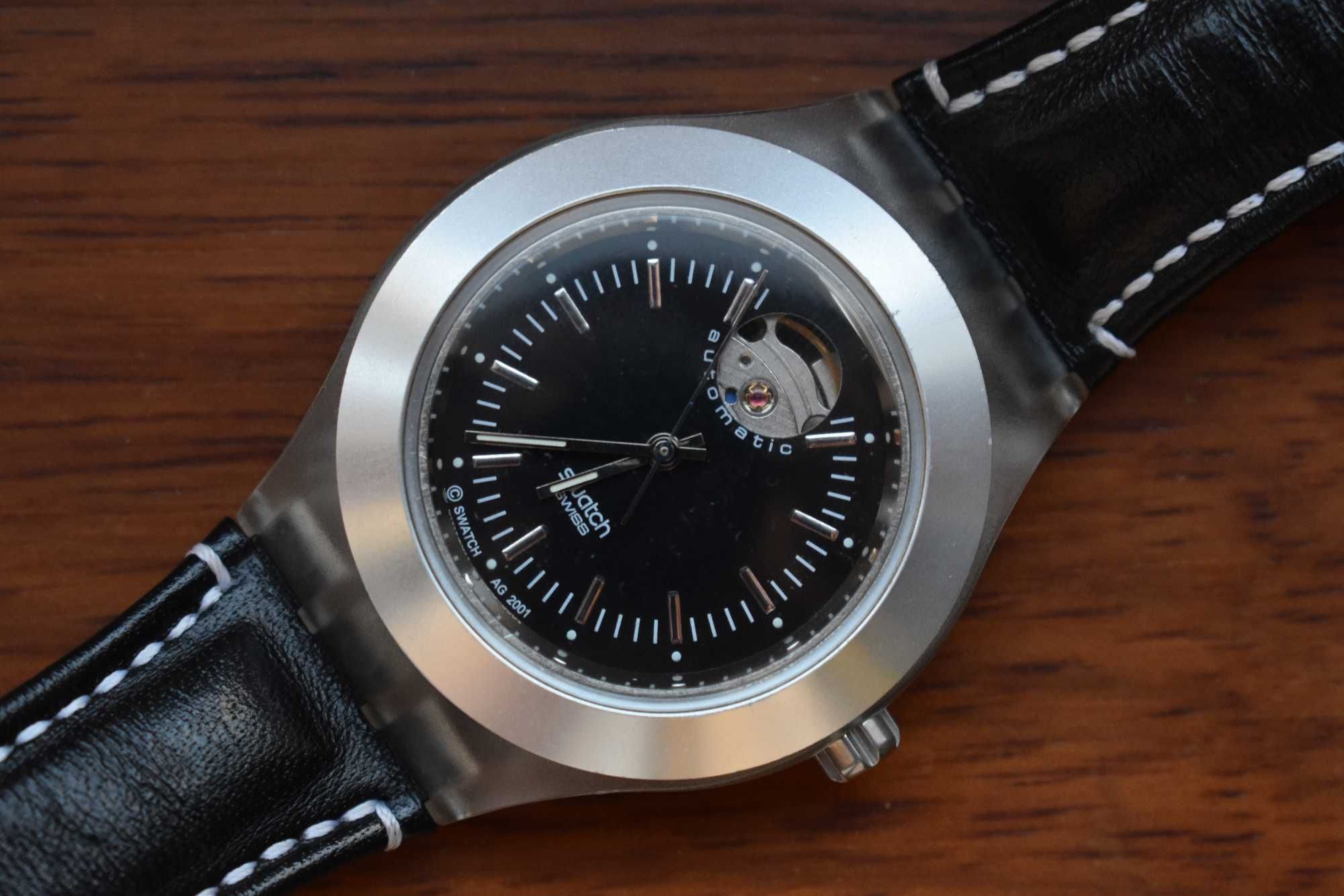 Swatch Irony Diaphane Automático – Mostrador Open Heart – Swiss Made
