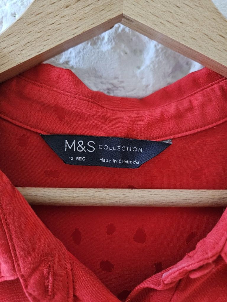 Koszula czerwona Marks&Spencer