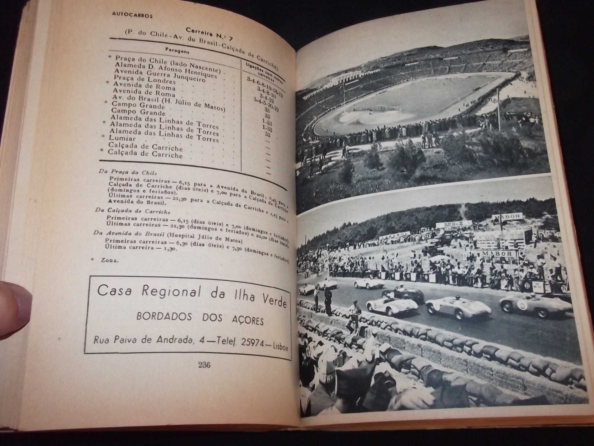 Livro Novos e velhos Caminhos de Lisboa Guia 1955