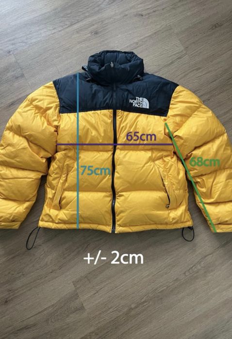 Kurtka puchowa The North Face 1996 Retro Nuptse NF0A3C8D czarna żółta