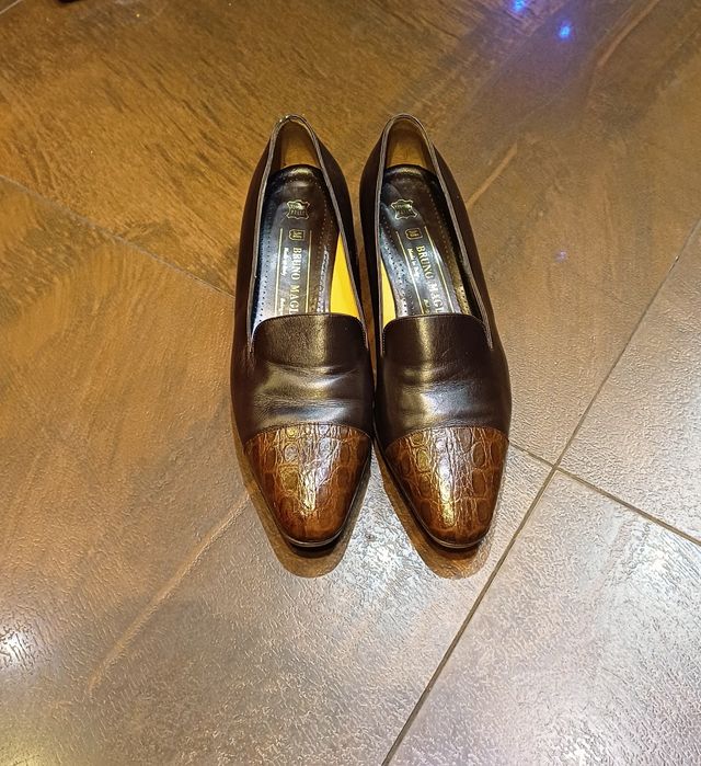 Półbuty, mokasyny włoskie 38, skóra naturalna