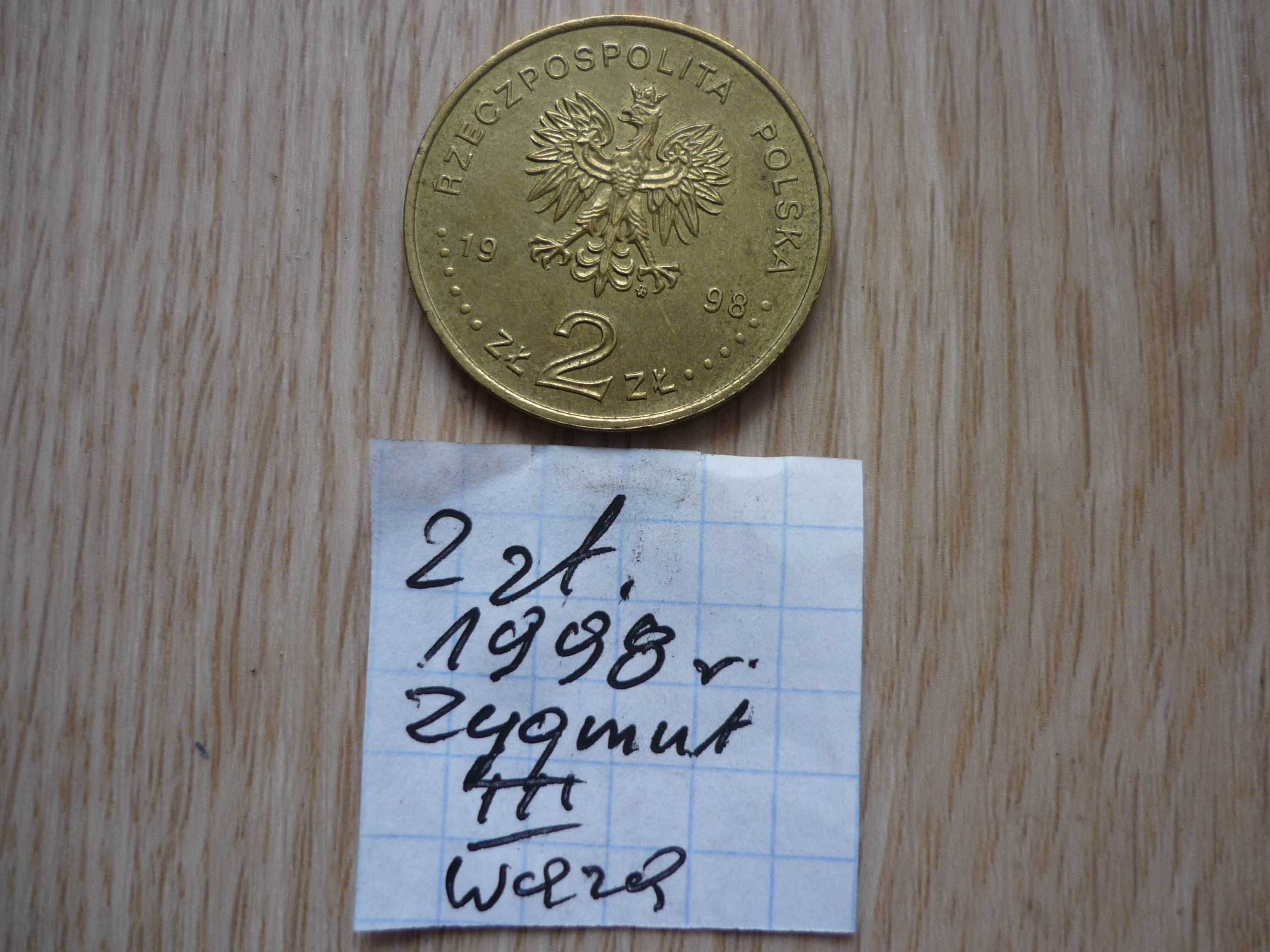 2 zł. 1998 r . Zyg III Waza