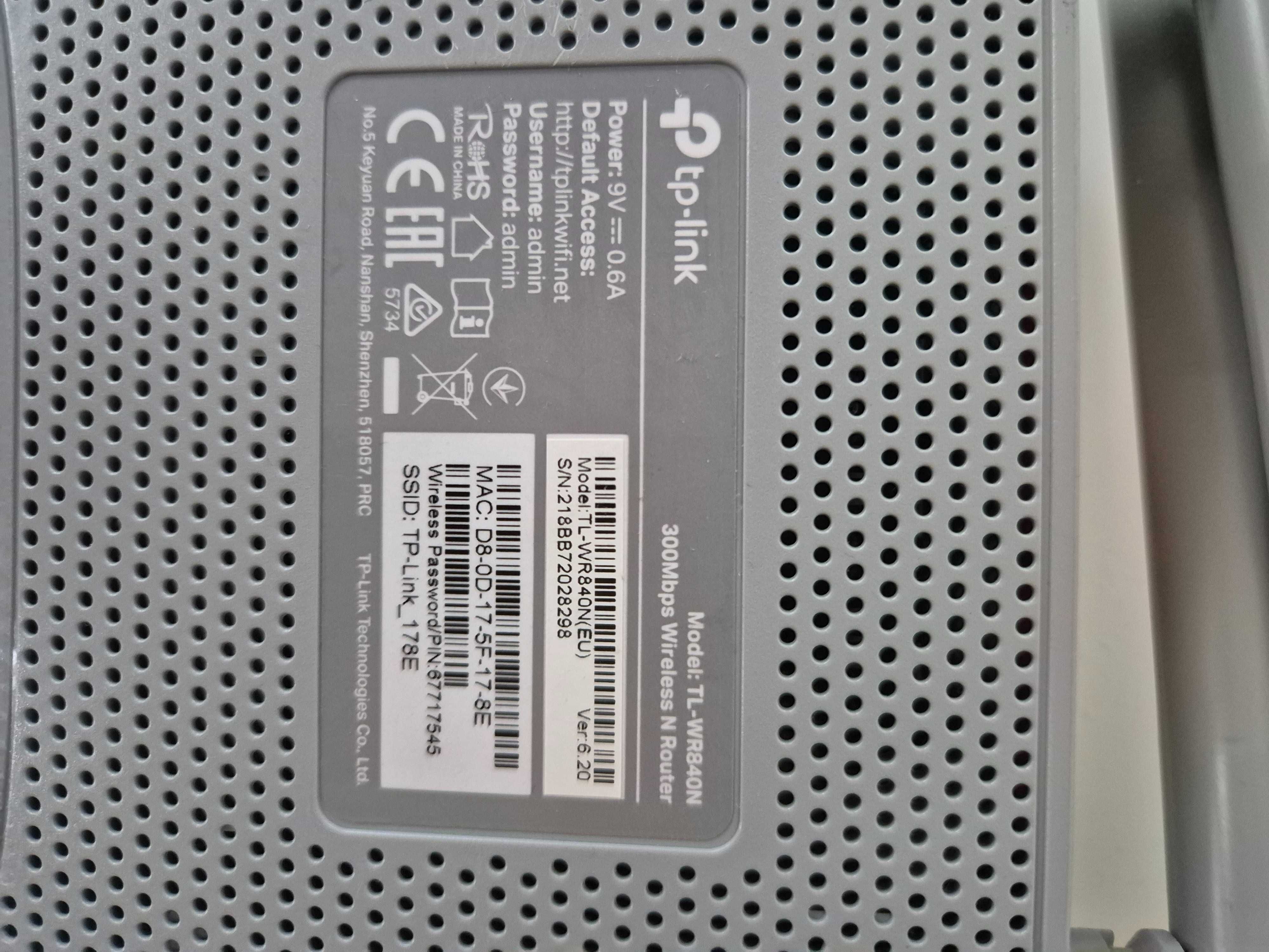Router TP Link TL-WR840N