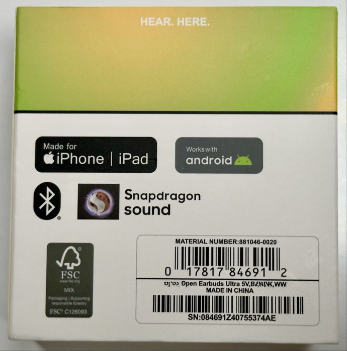 Słuchawki V12 Ultra Open Earbuds nowe - jak Bose