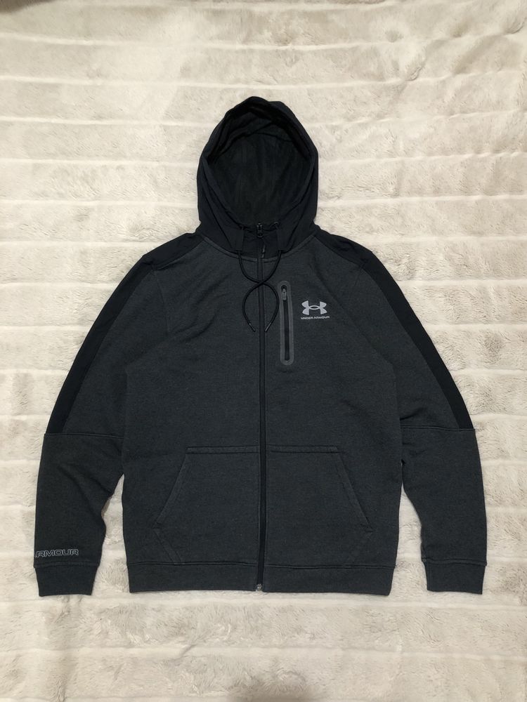 UA UNDER ARMOUR (M) Zip-Hoodie мужской худи на фоисе зип кофта оригина