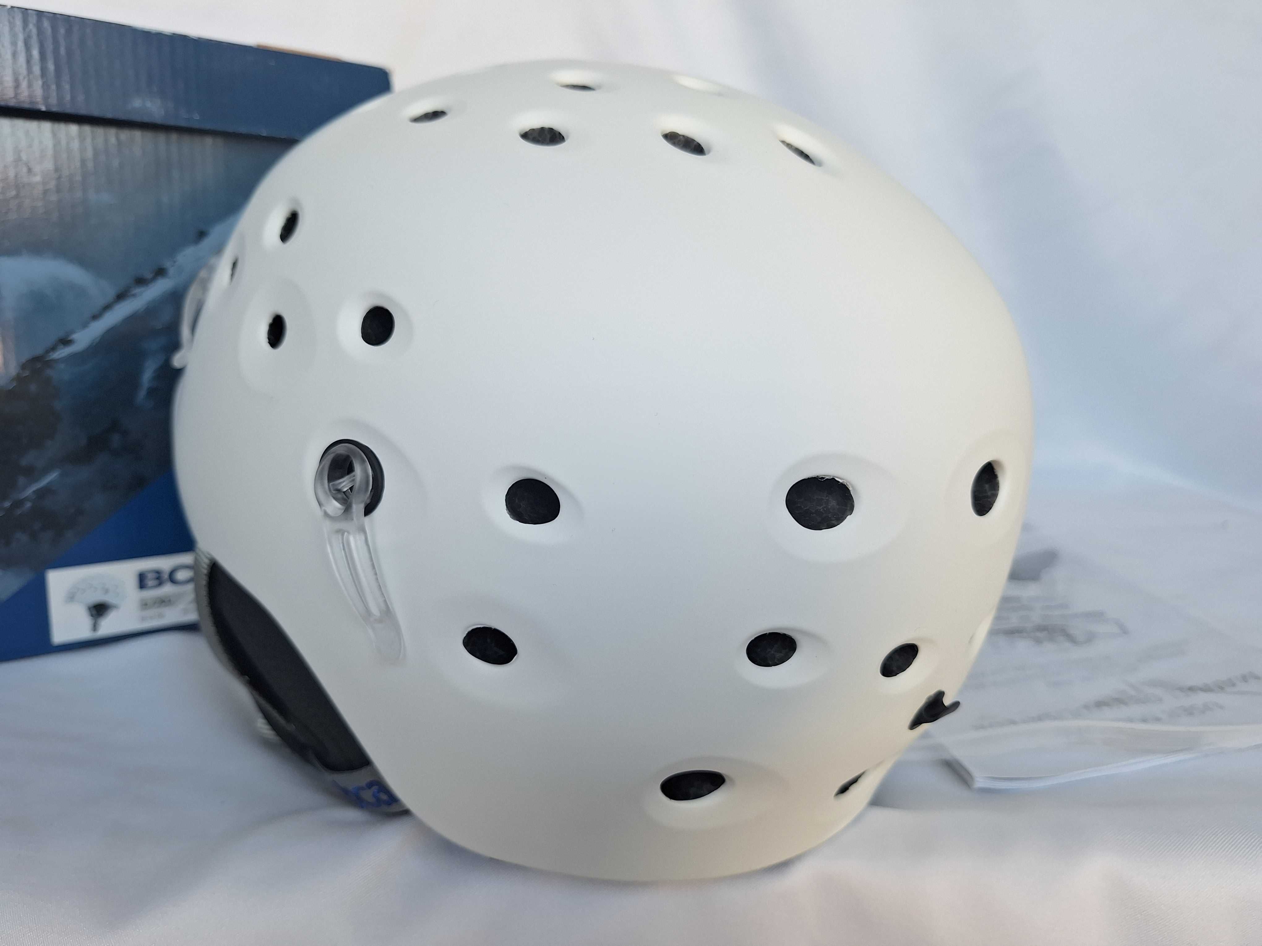 Kask całoroczny uniwersalny narciarski BC Air White L/XL 59-62cm