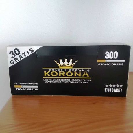 Tubos para cigarro com filtro Korona 300 unidades