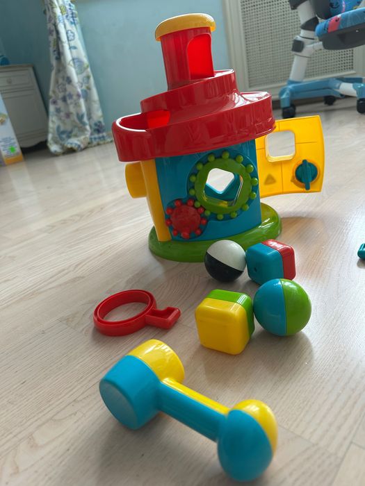 Розвиваючий Сортер elc будинок кульками молоточком геометричні фігури