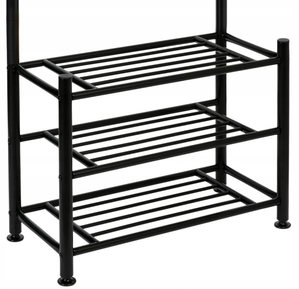 Wieszak Stojak na Ubrania Szafka Regał Półka na Buty 192x65x29cm MOCNY