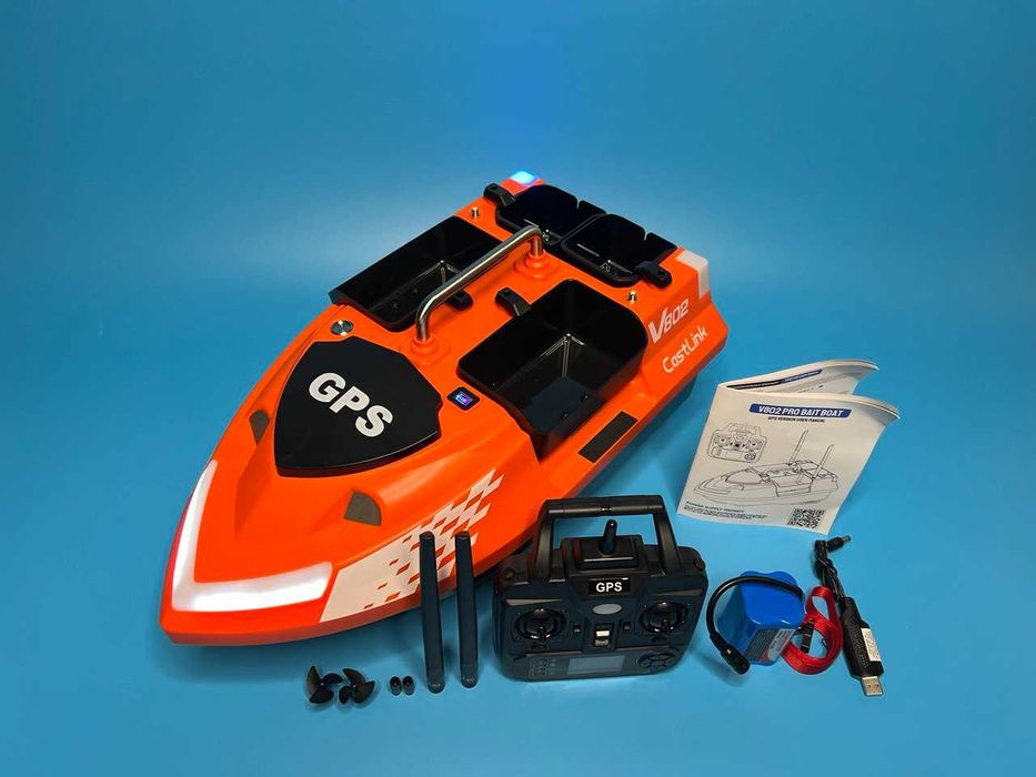 Кораблик для рыбалки Flytec V802 PRO GPS 160 точек 12000 мАч