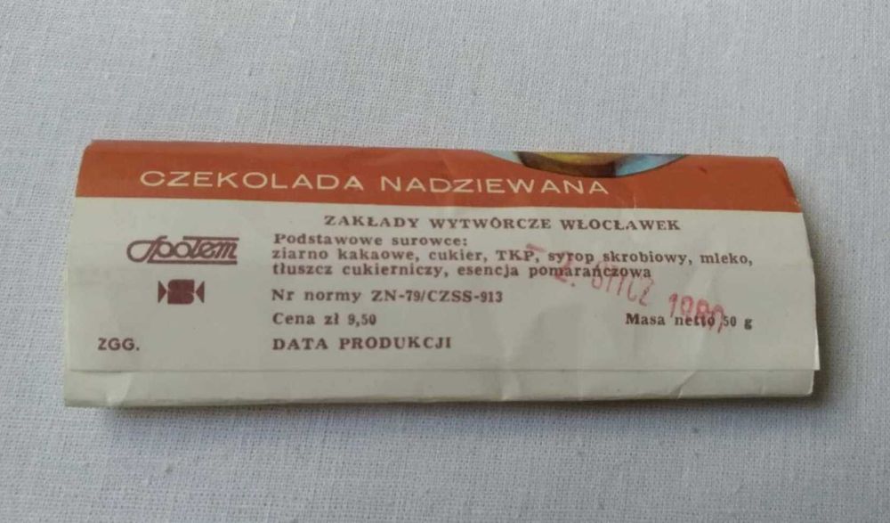 Opakowania po czekoladkach, batonikach Tomaszek i Alinka PRL