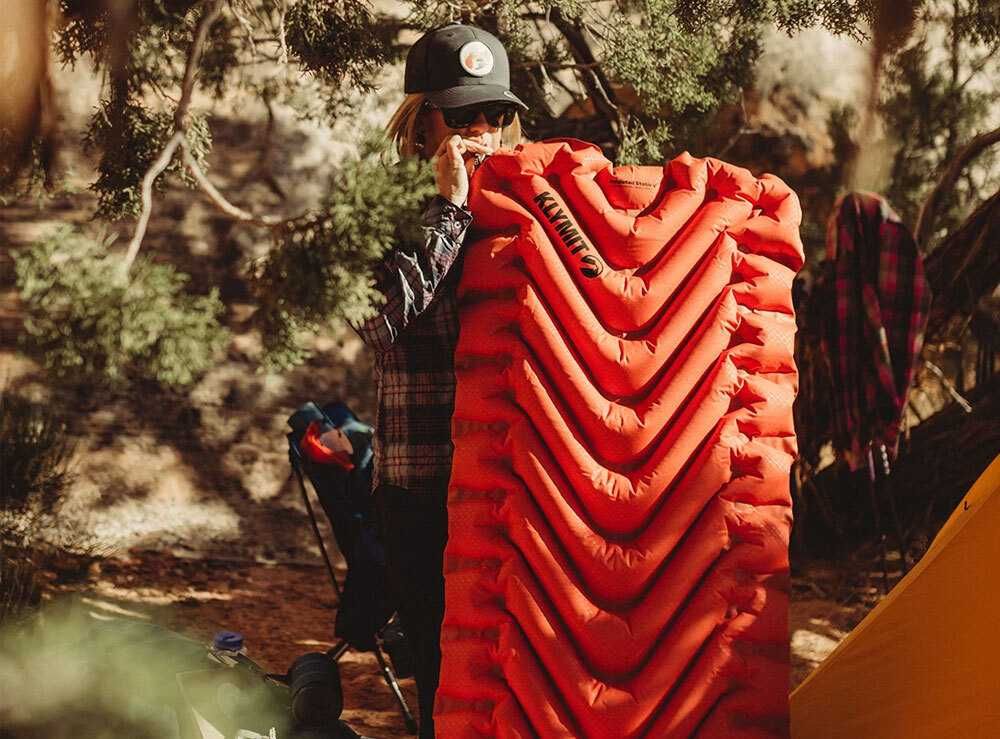 Klymit  Insulated  Static V Brick Red USA-773 надувний килимок Зимовий
