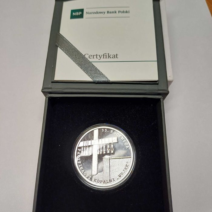 10 zł 35 rocznica pacyfikacji kopalni Wujek 2016r
