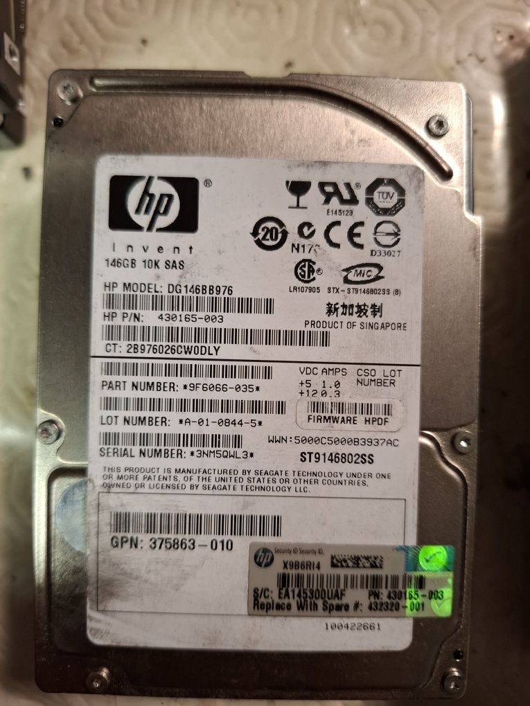 HP 146GB 10K SAS 2.5" Hard Disk Drive HDD DG146BB976