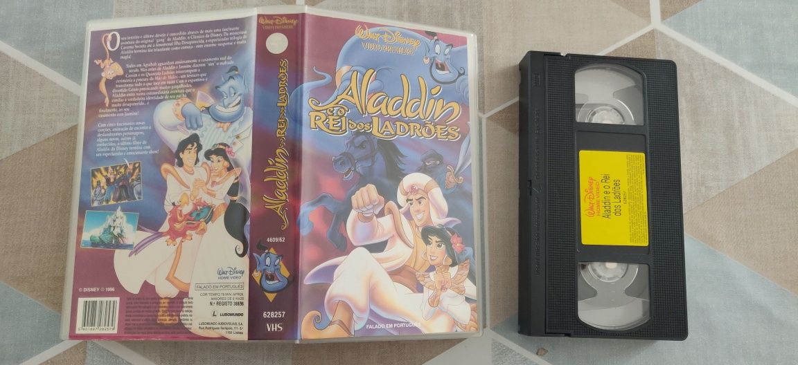 VHS RARO Aladdin e o Rei dos Ladrões