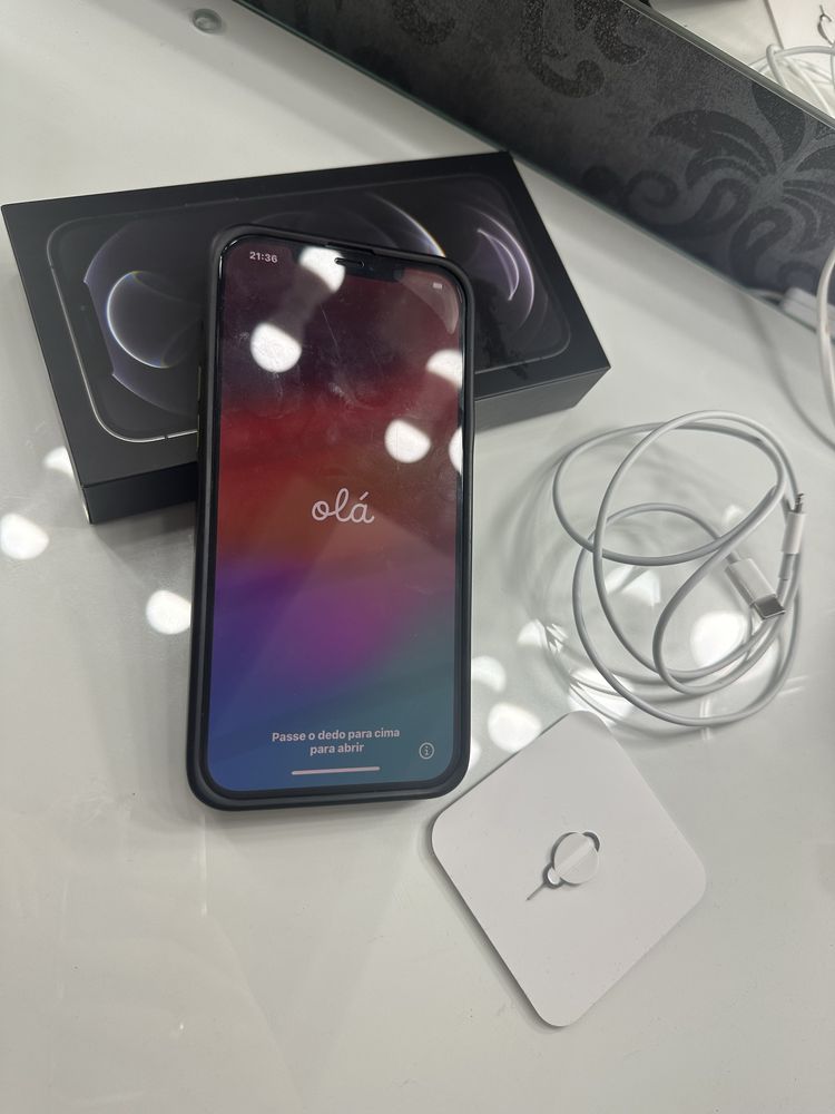 Używany iphone 12pro max czarny - stan igła