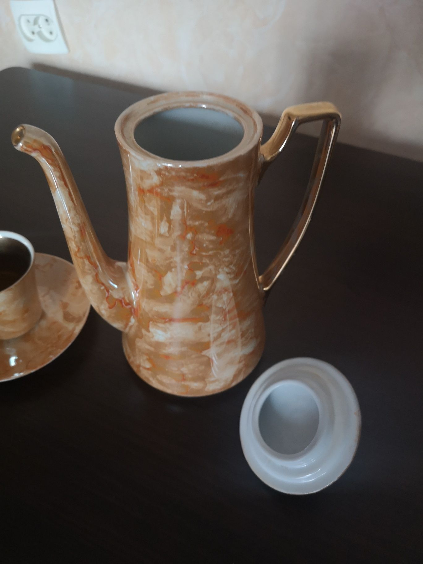 Zestaw kawowy porcelana Wałbrzych lata 70'