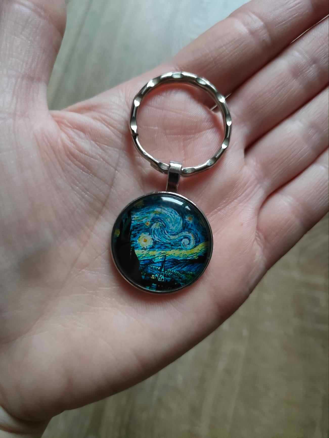 Gwieździsta Noc Obraz Vincent Van Gogh Breloczek do kluczy Brelok