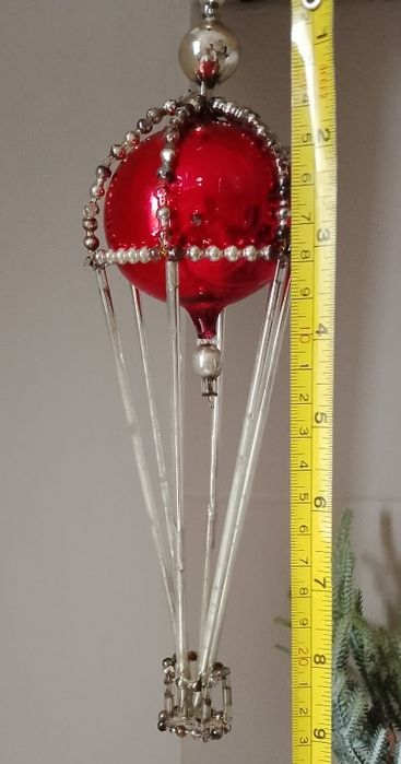 Ёлочная игрушка СССР 40-е годы стеклярус